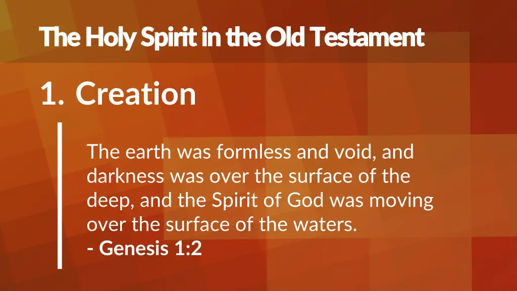 the holy spirit in the old testament the holy