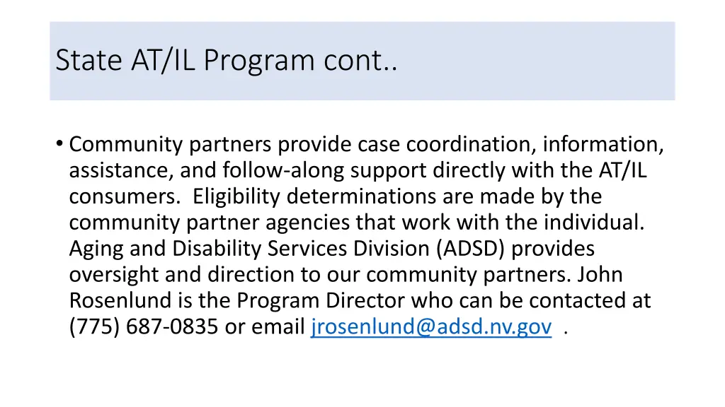 state at il program cont