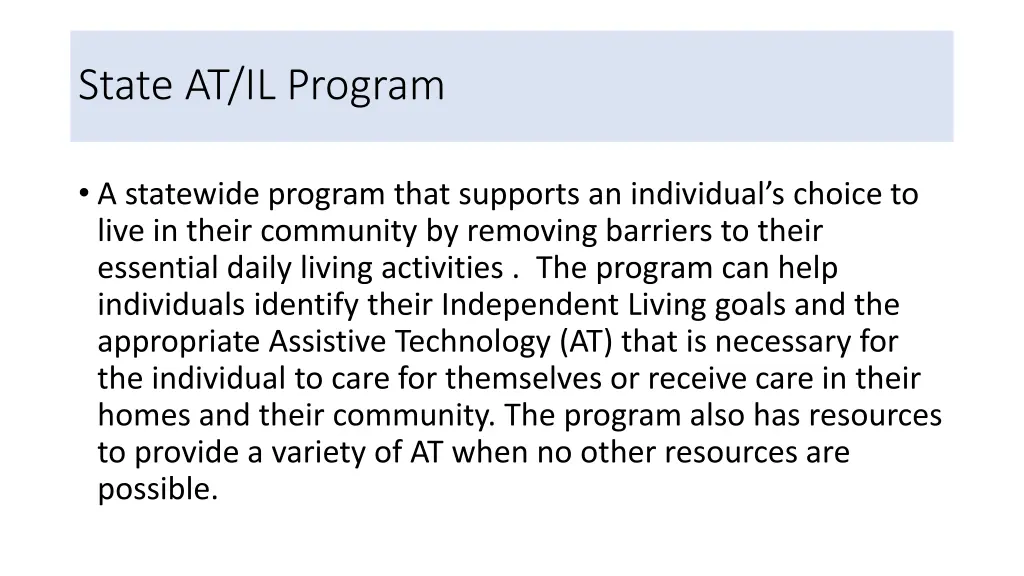 state at il program