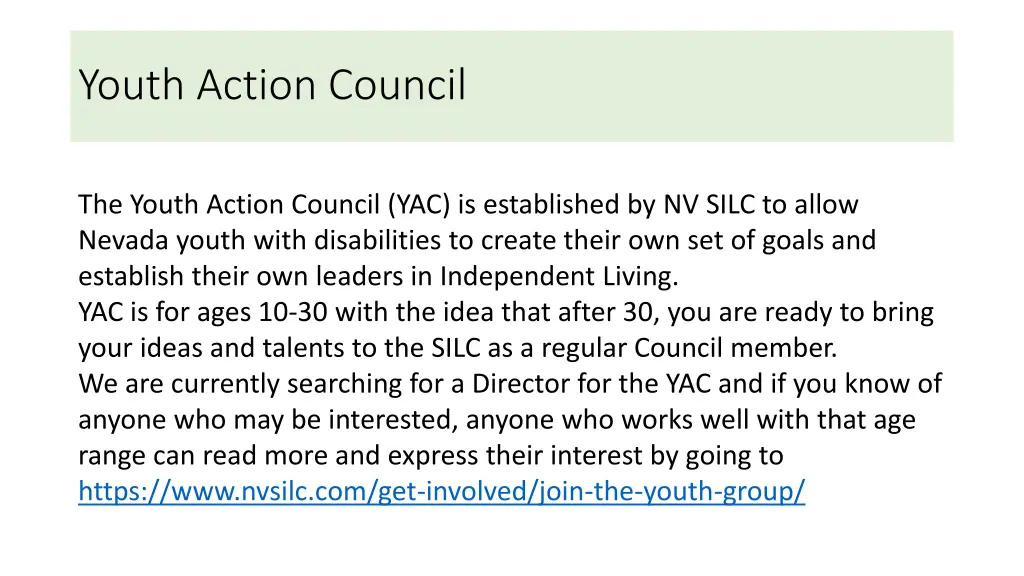 youth action council