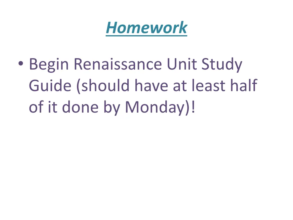 homework