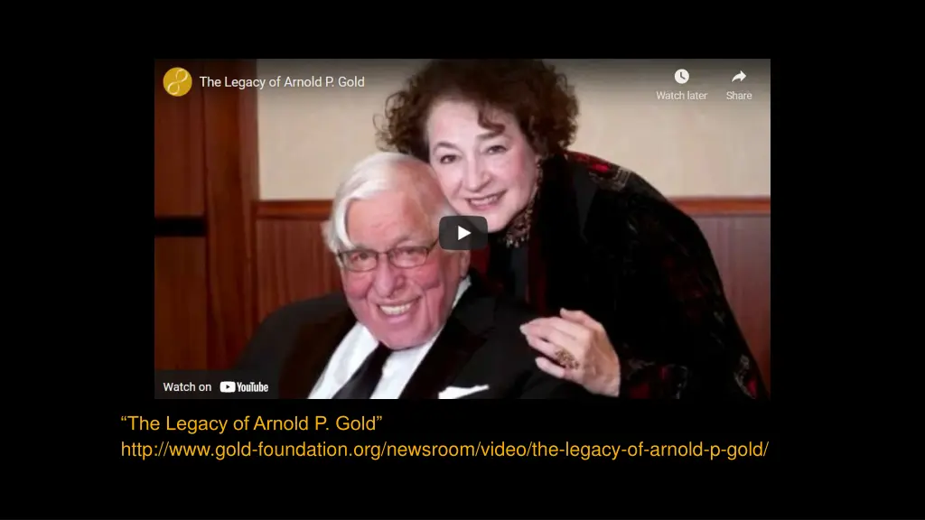 the legacy of arnold p gold http www gold