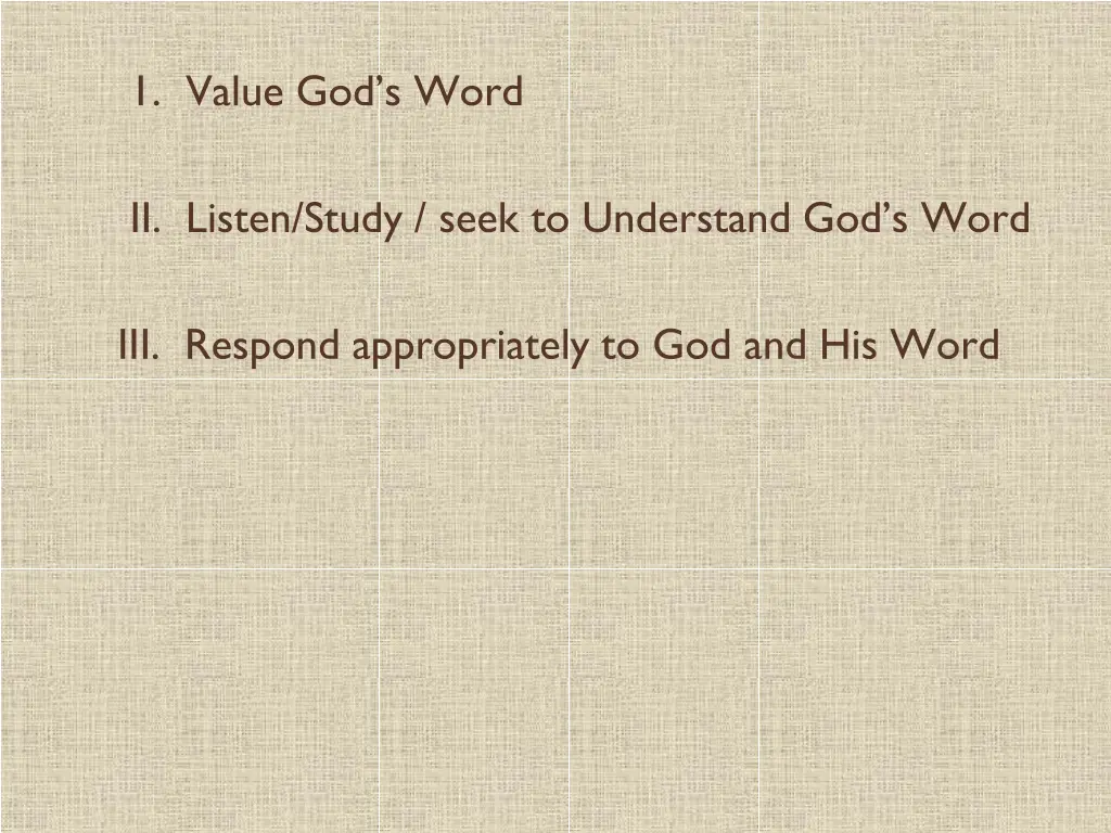 1 value god s word 10