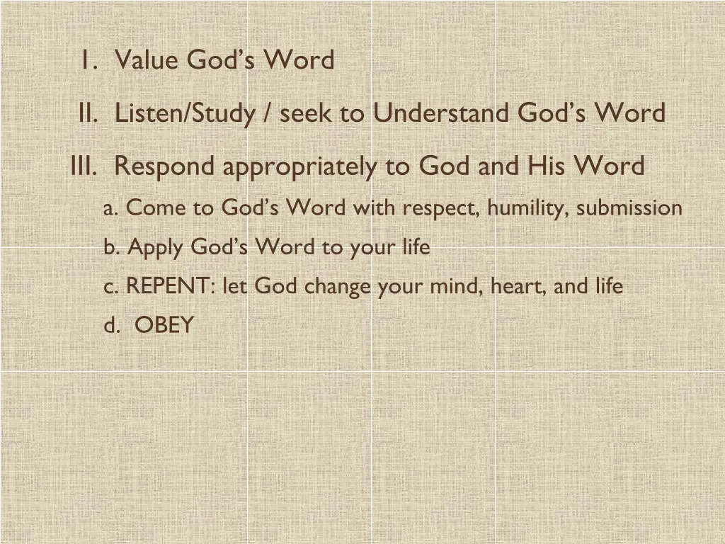1 value god s word 12