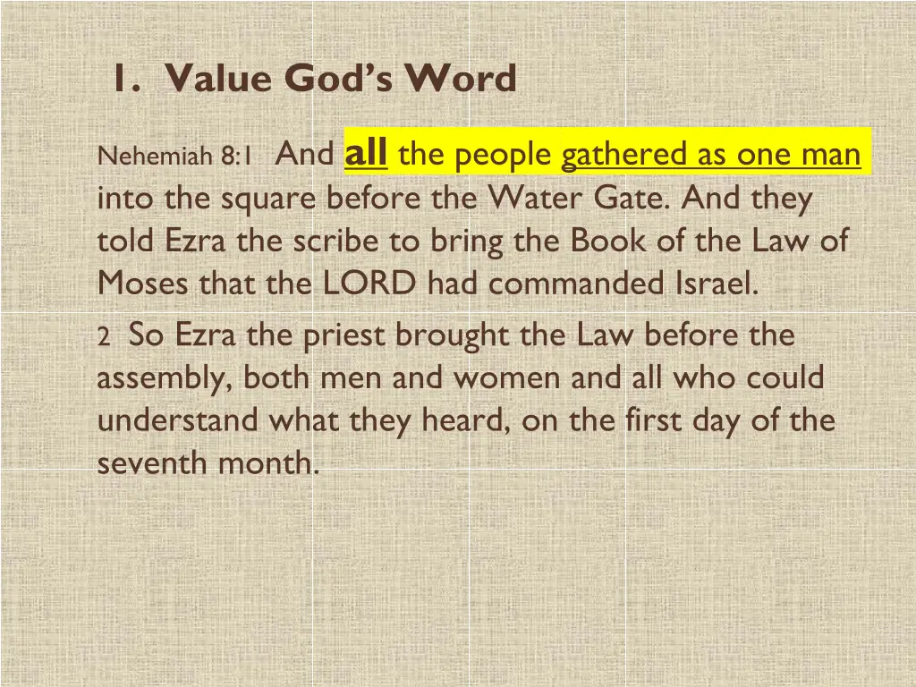 1 value god s word 3