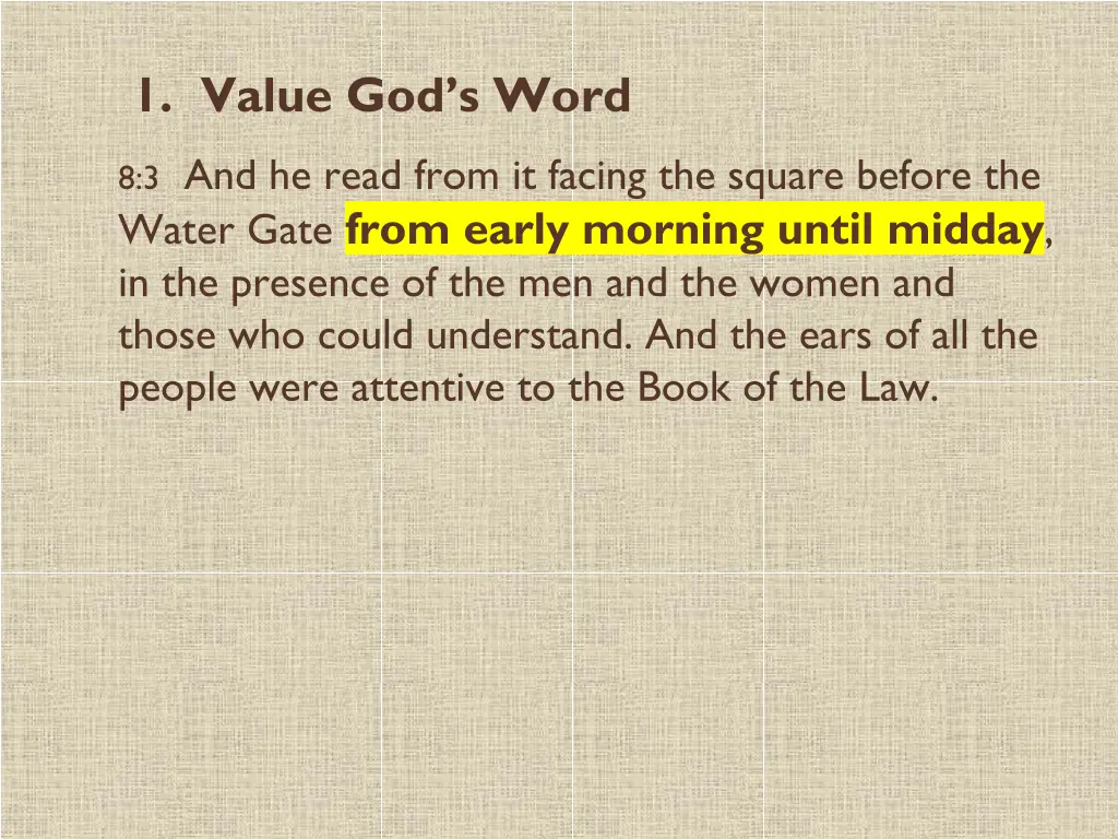 1 value god s word 5