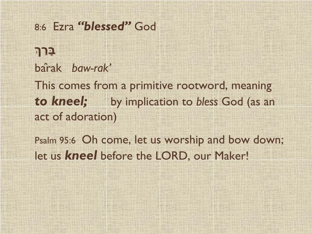 8 6 ezra blessed god