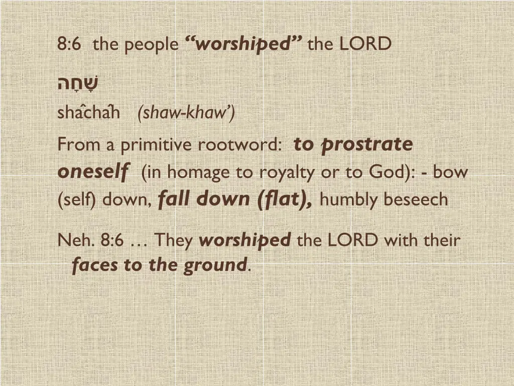 8 6 the people worshiped the lord