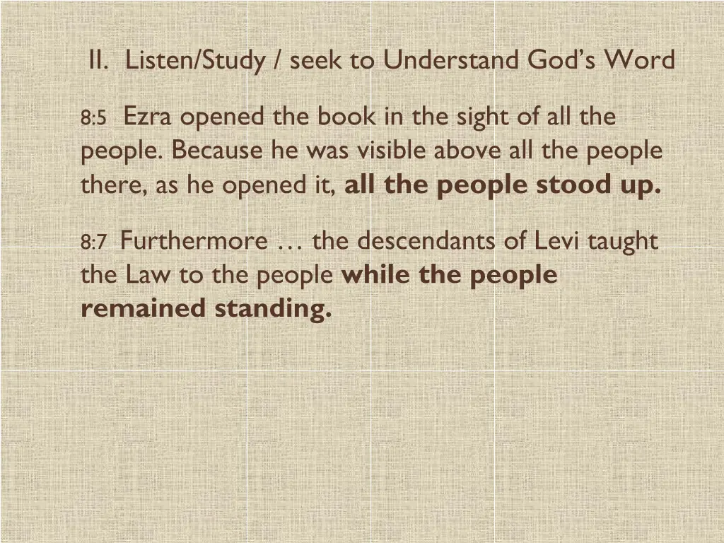 ii listen study seek to understand god s word 1