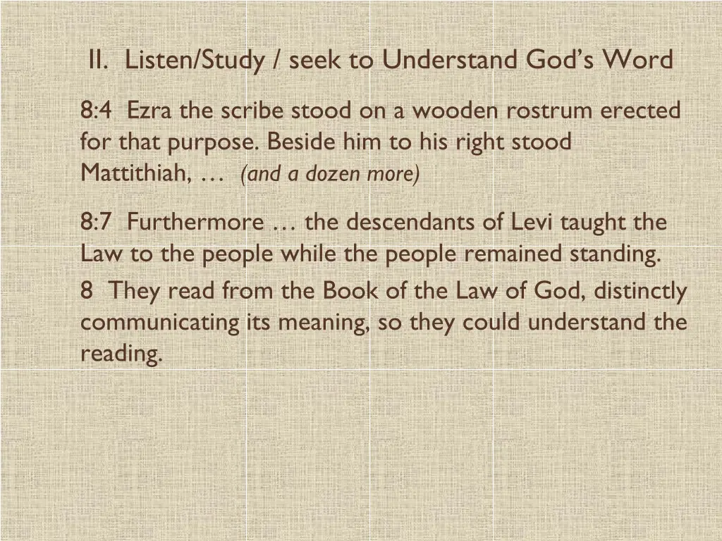 ii listen study seek to understand god s word 2