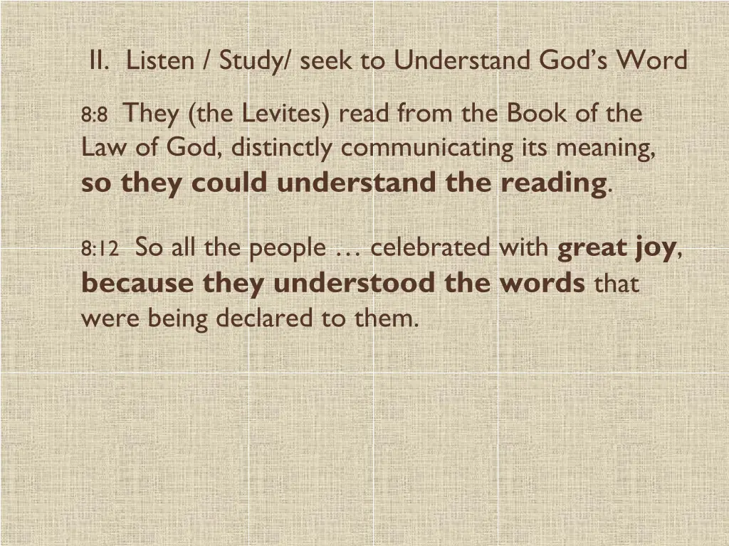 ii listen study seek to understand god s word 6