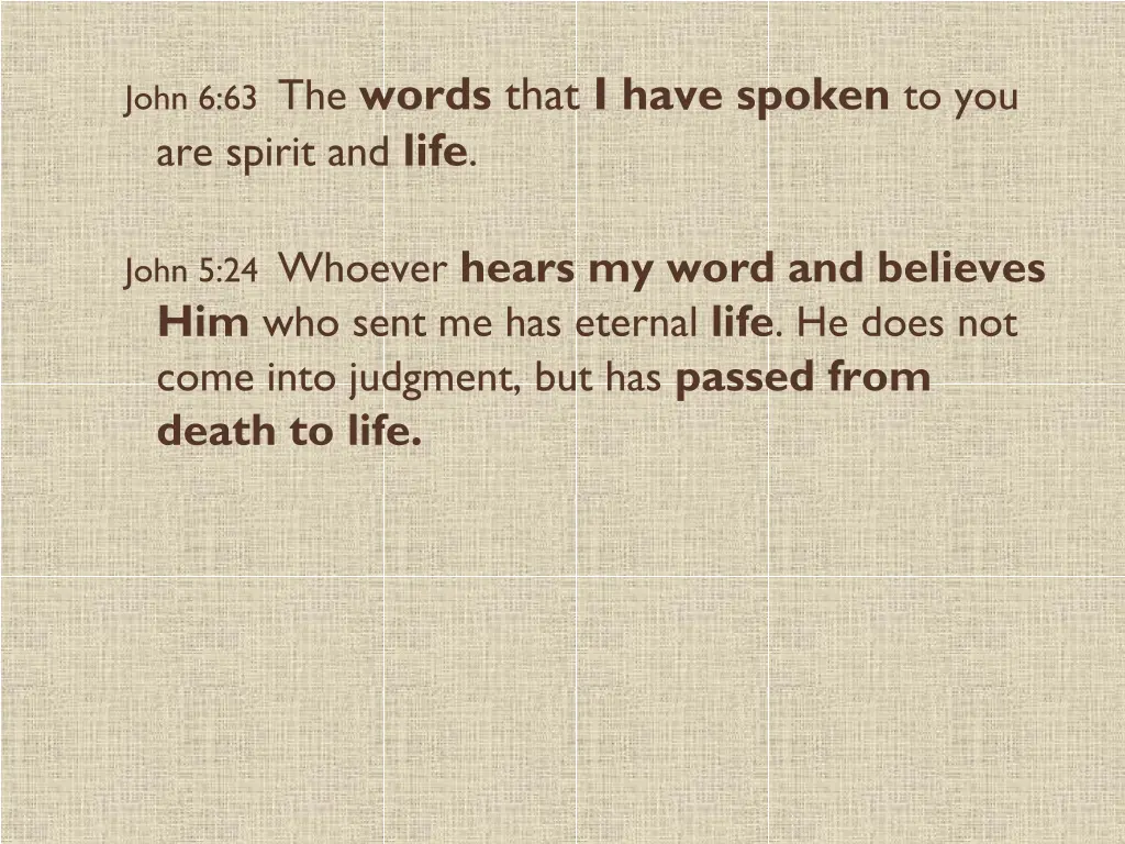 john 6 63 the words that i have spoken
