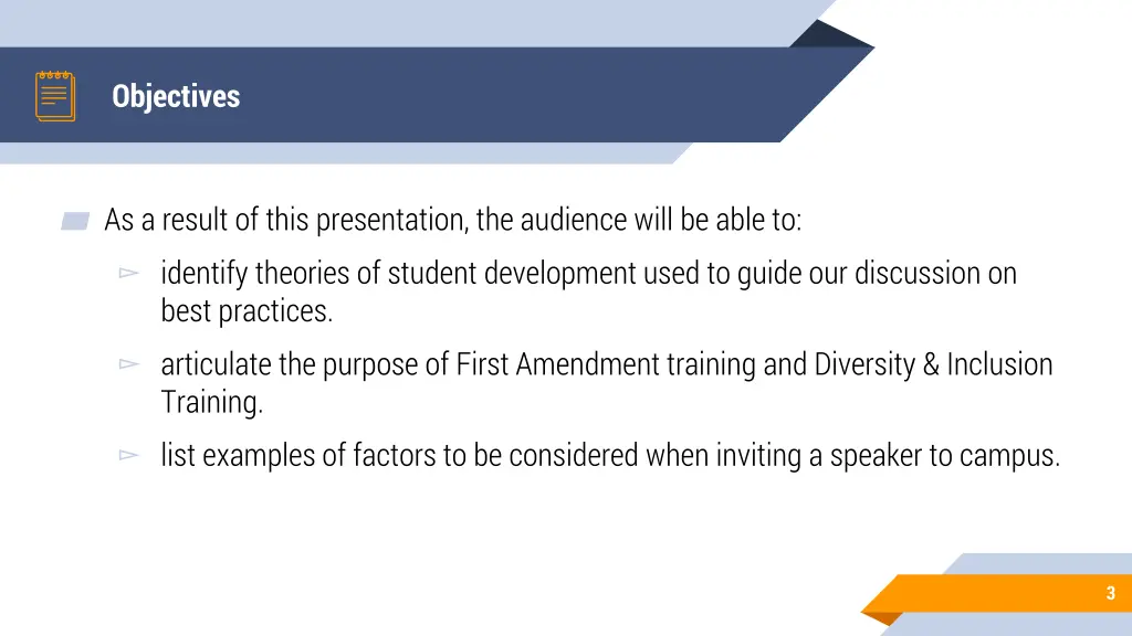 objectives