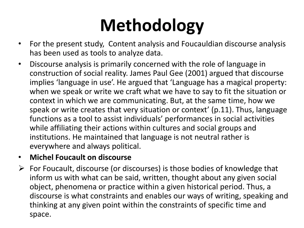 methodology
