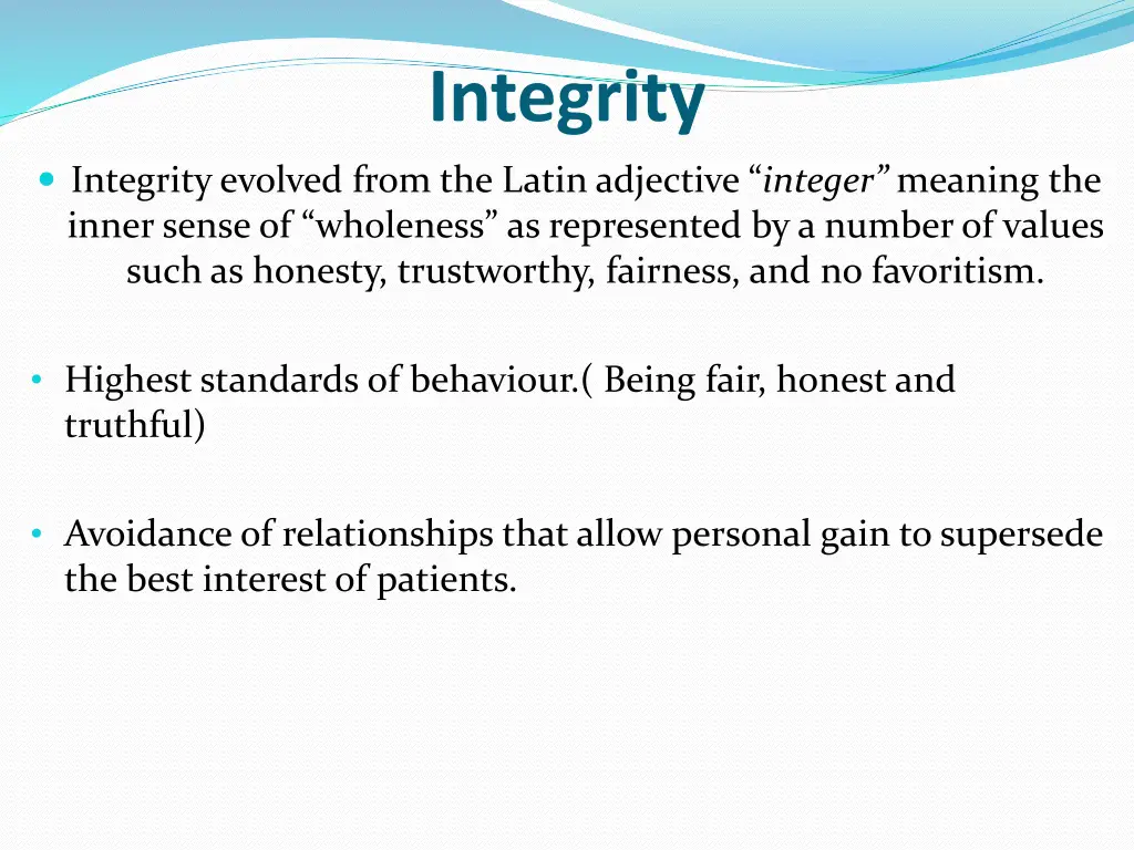 integrity 1