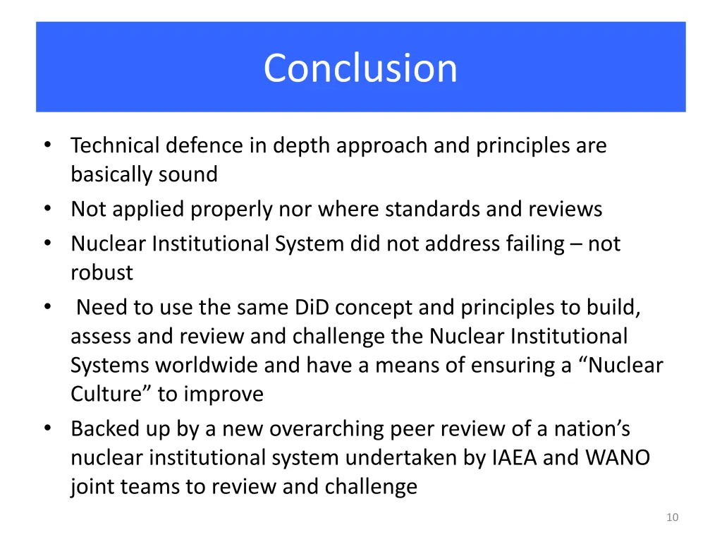 conclusion