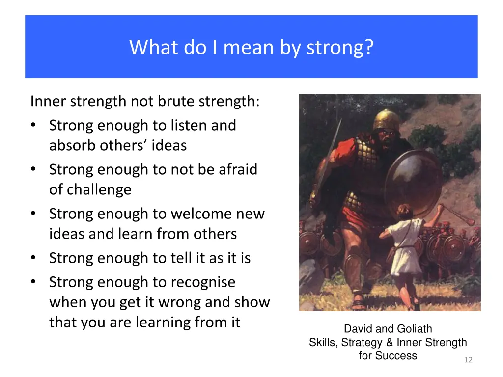 what do i mean by strong