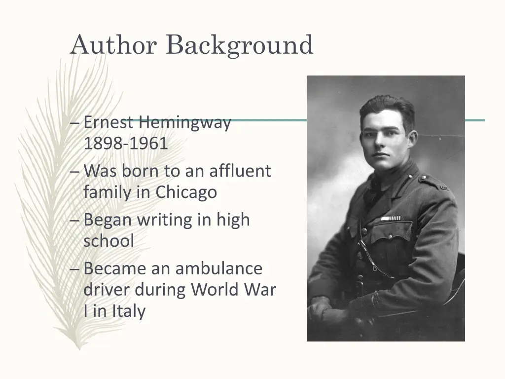 author background
