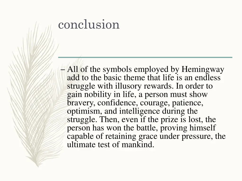 conclusion