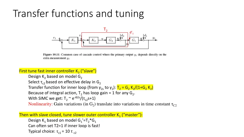 transfer functions and tuning