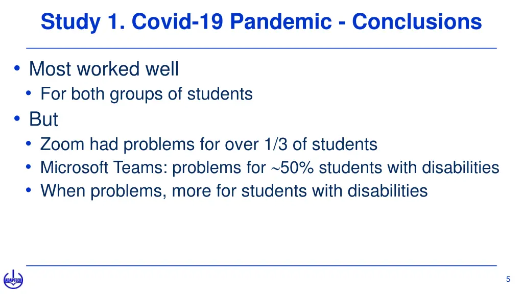 study 1 covid 19 pandemic conclusions