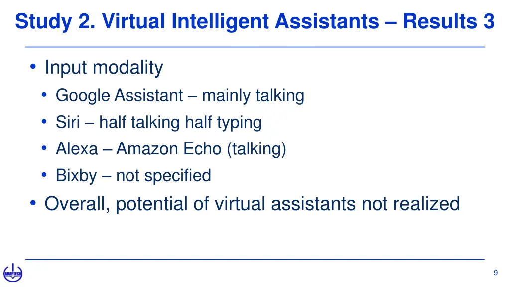 study 2 virtual intelligent assistants results 3