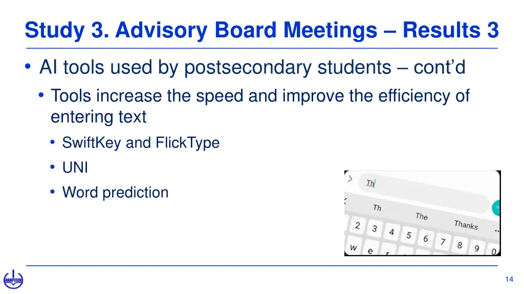study 3 advisory board meetings results 3