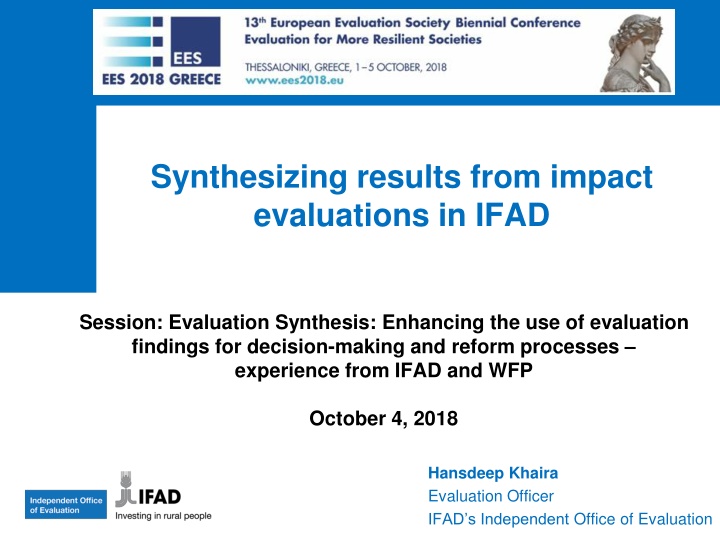 synthesizing results from impact evaluations