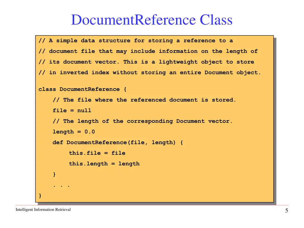 documentreference class