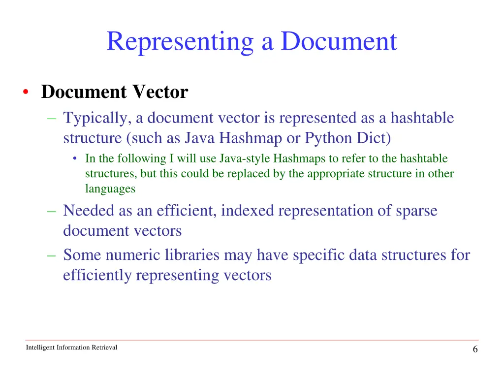 representing a document