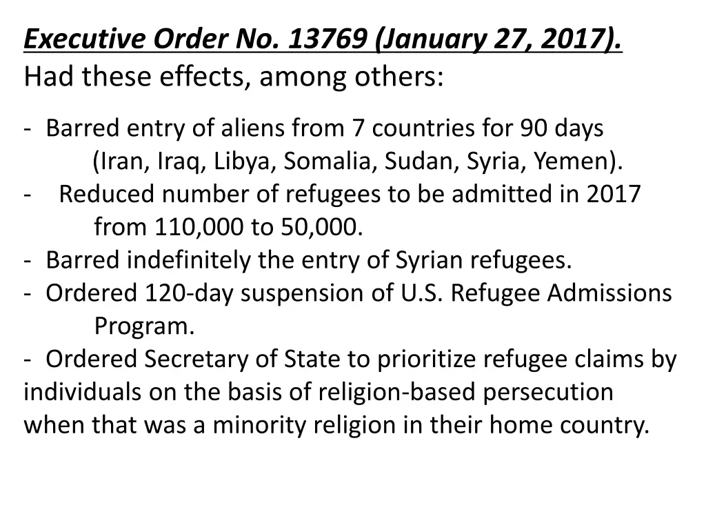 executive order no 13769 january 27 2017