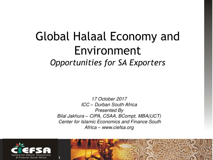 global halaal economy and environment