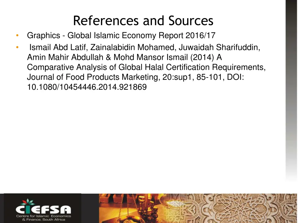 references and sources graphics global islamic
