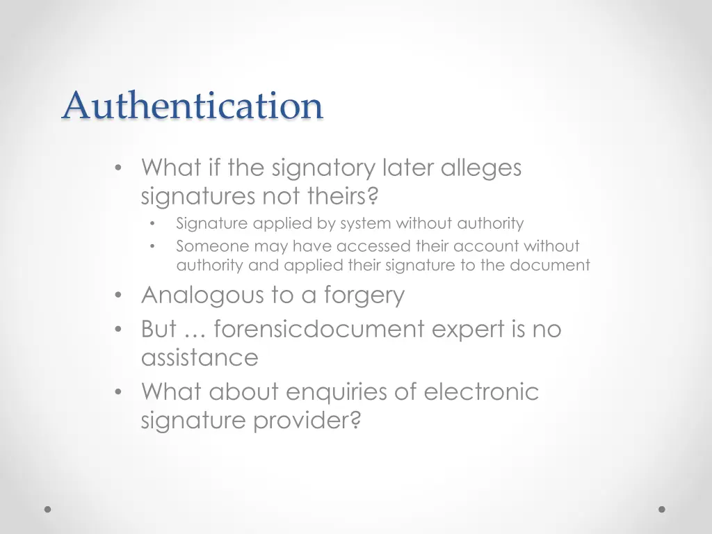 authentication