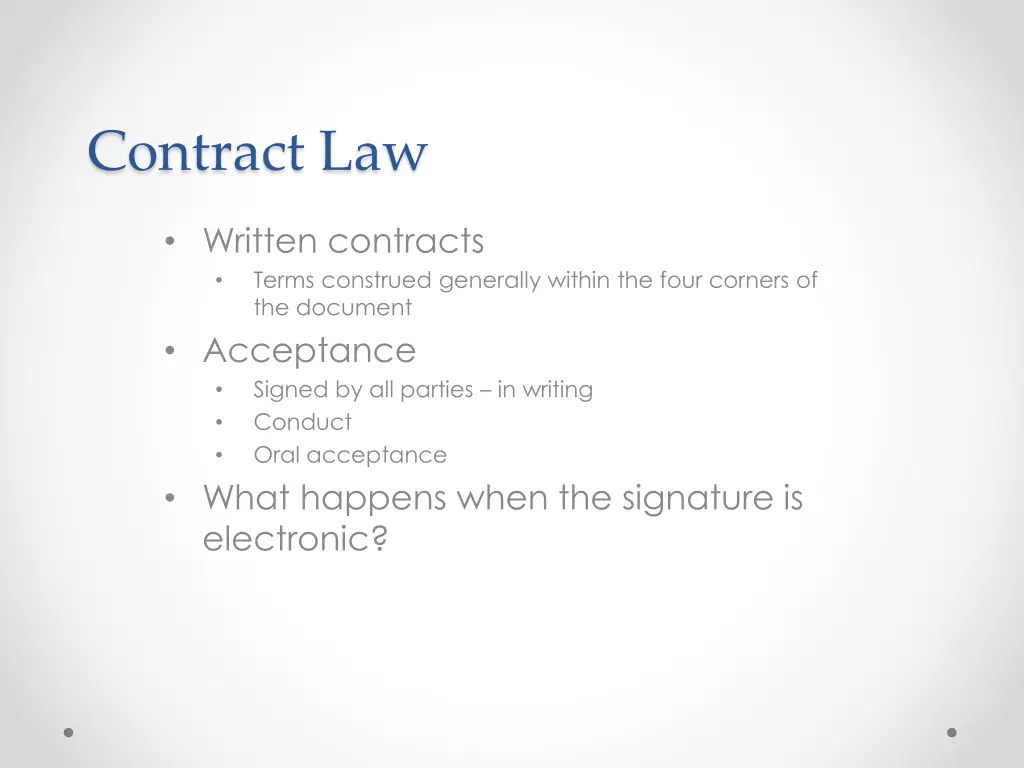 contract law