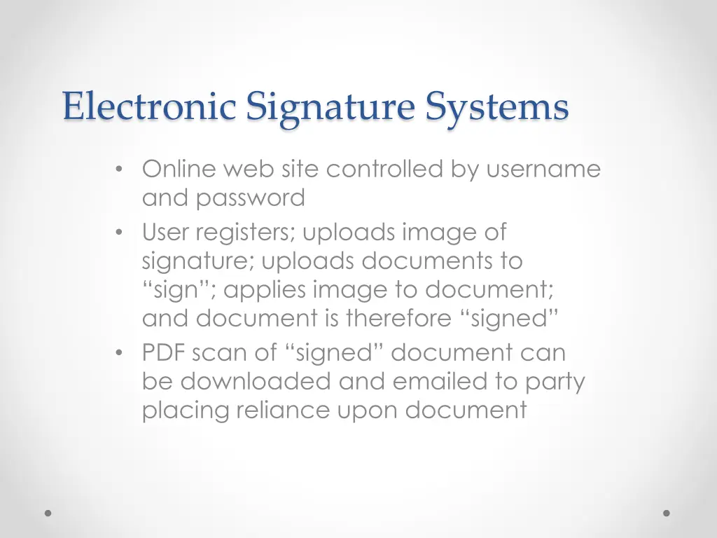 electronic signature systems