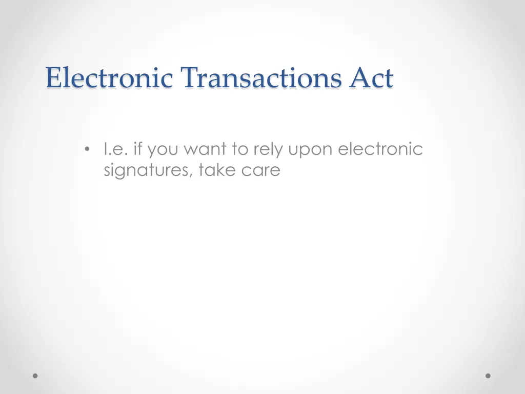 electronic transactions act 2