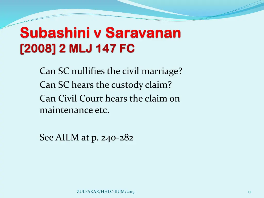 can sc nullifies the civil marriage can sc hears