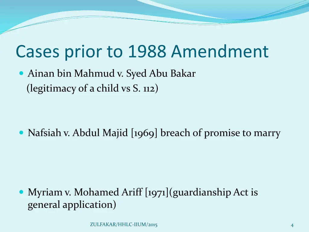 cases prior to 1988 amendment