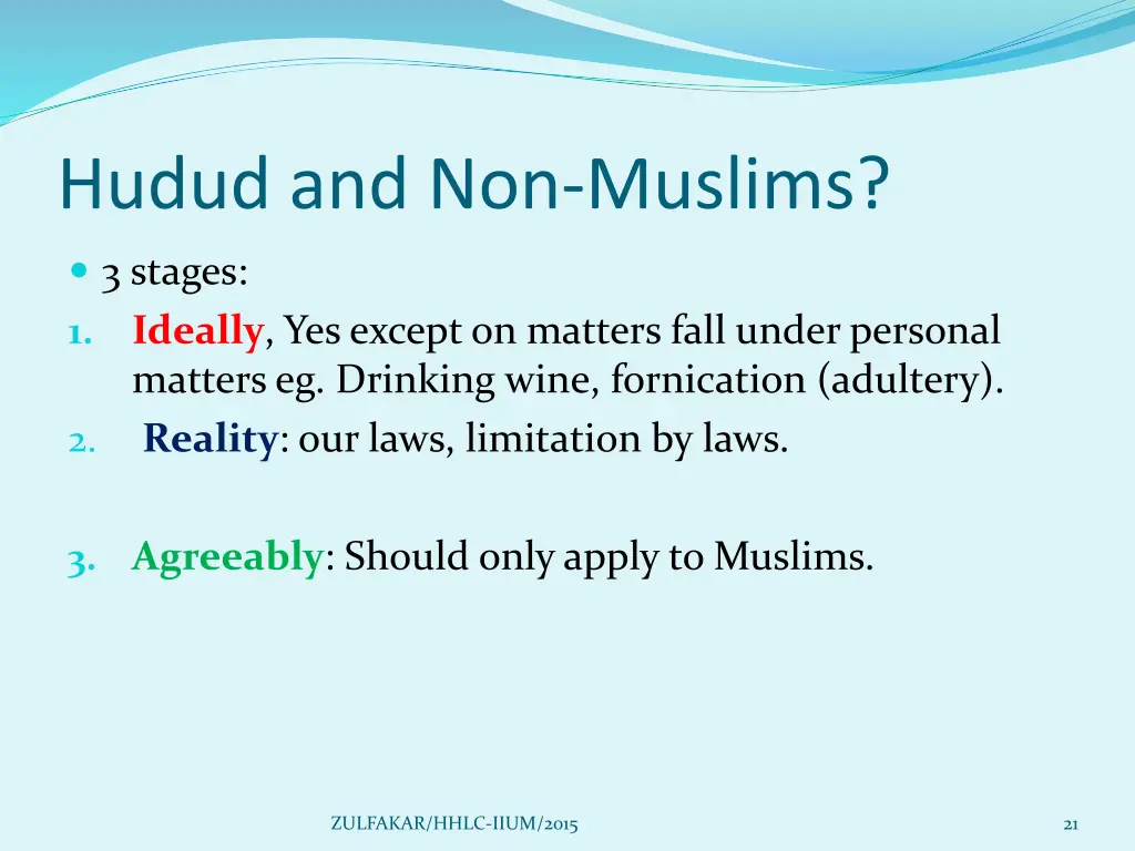 hudud and non muslims