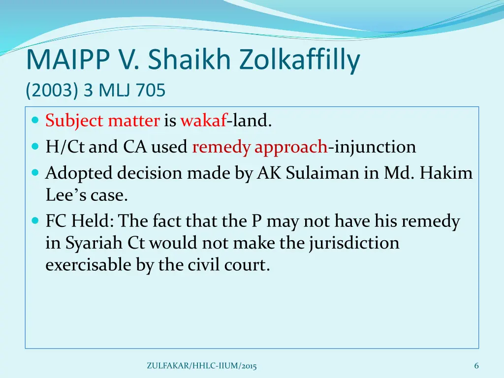 maipp v shaikh zolkaffilly 2003 3 mlj 705
