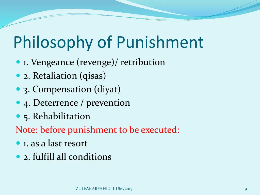 philosophy of punishment