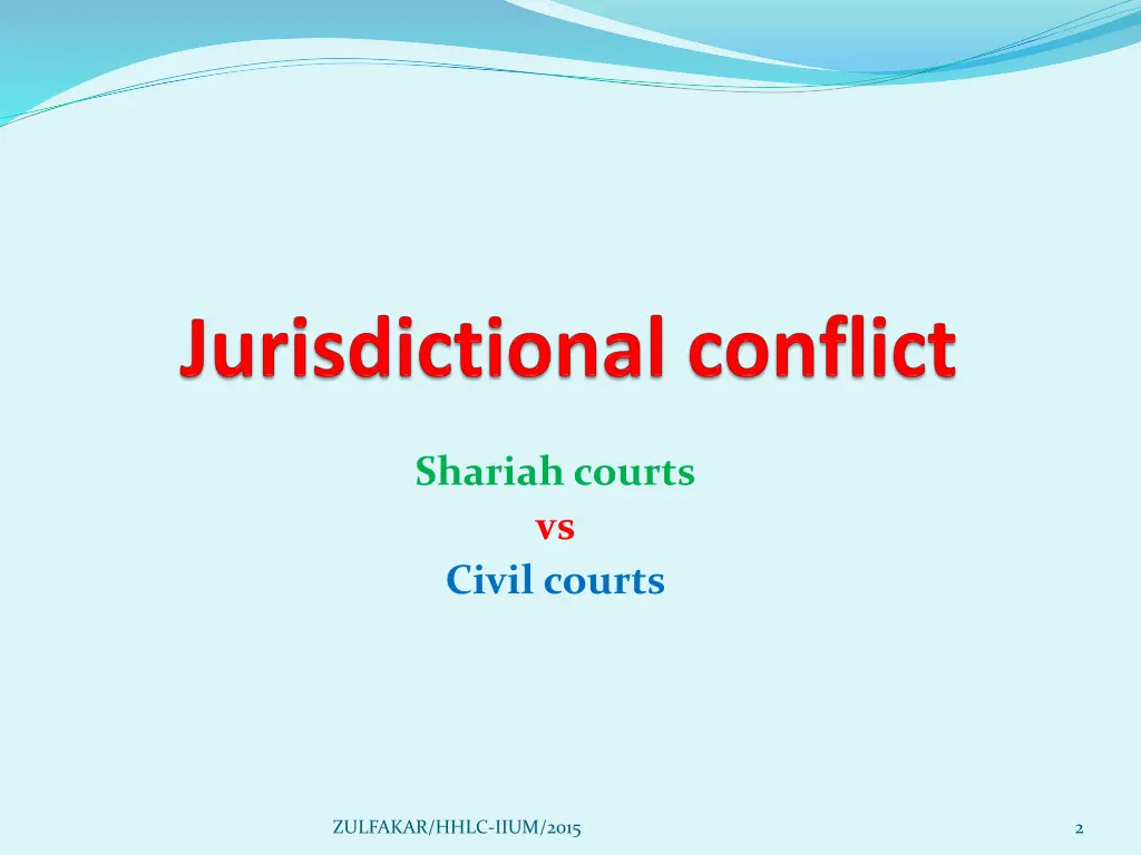 shariah courts vs civil courts