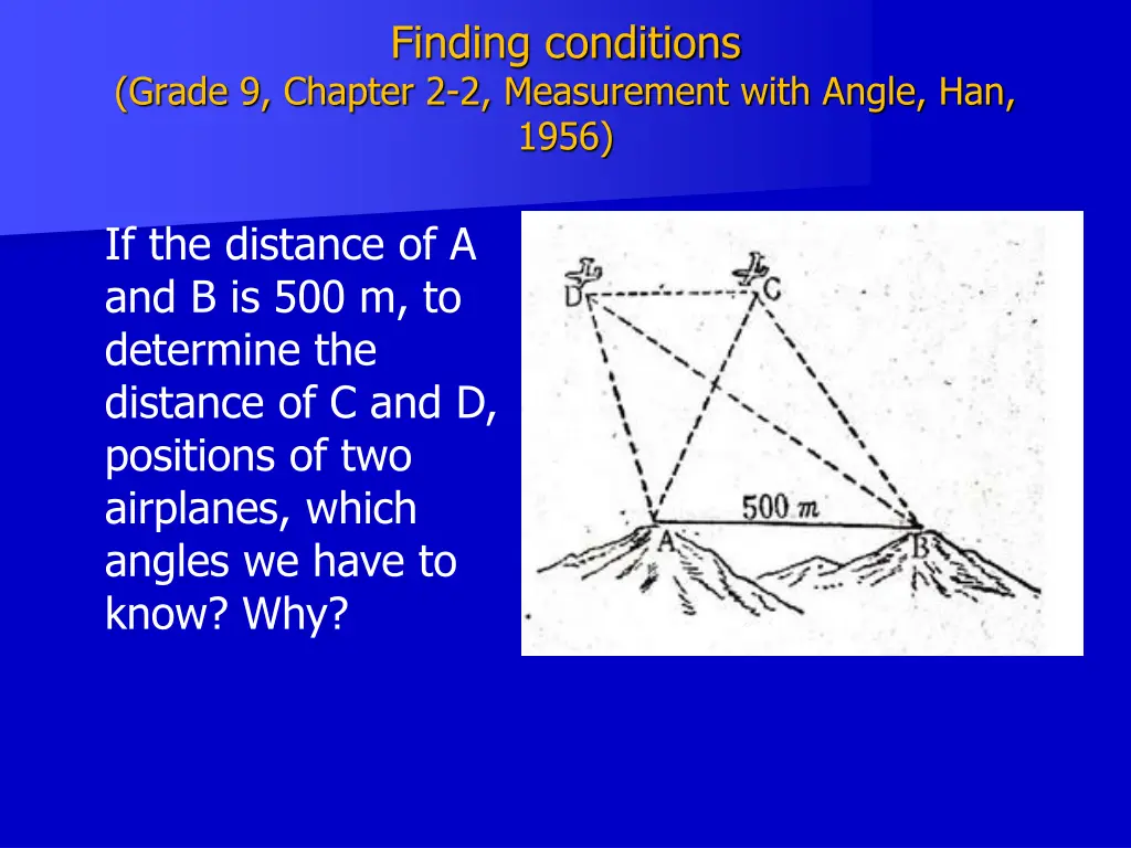 finding conditions