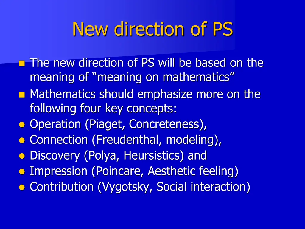 new direction of ps
