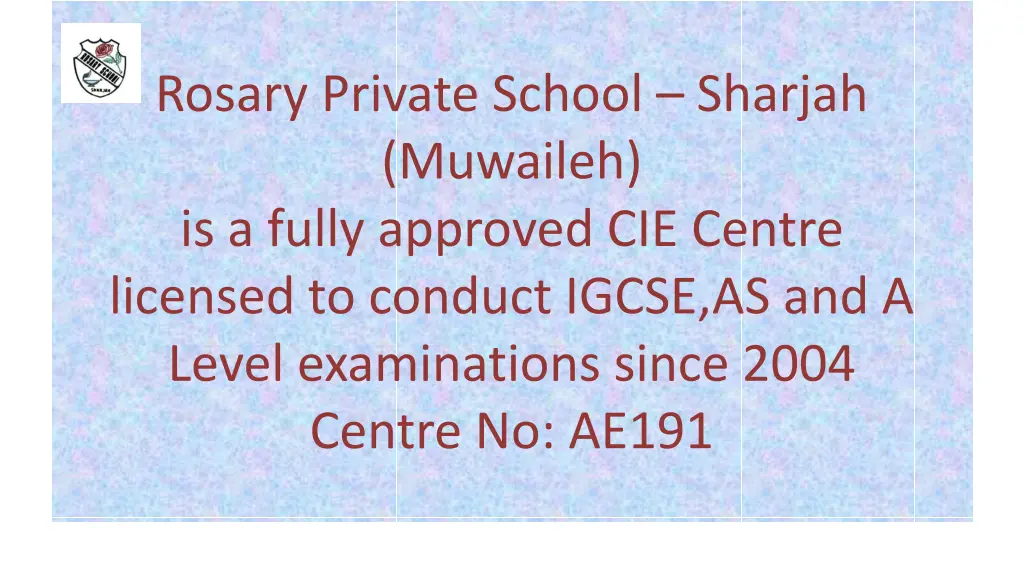 rosary private school sharjah muwaileh is a fully
