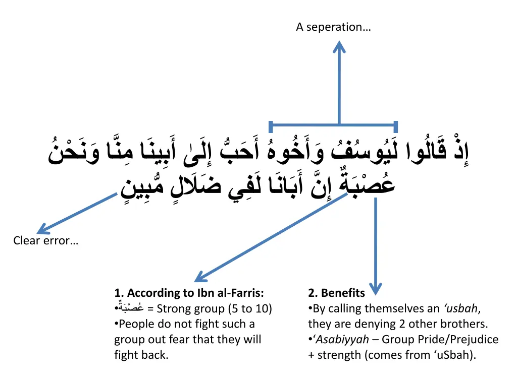 a seperation