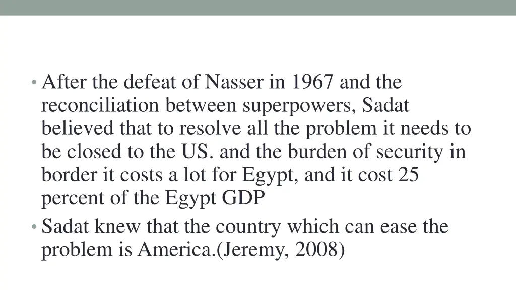 after the defeat of nasser in 1967