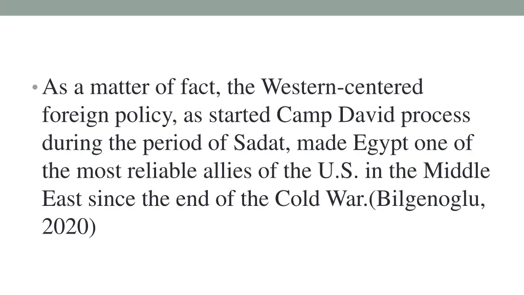 as a matter of fact the western centered foreign