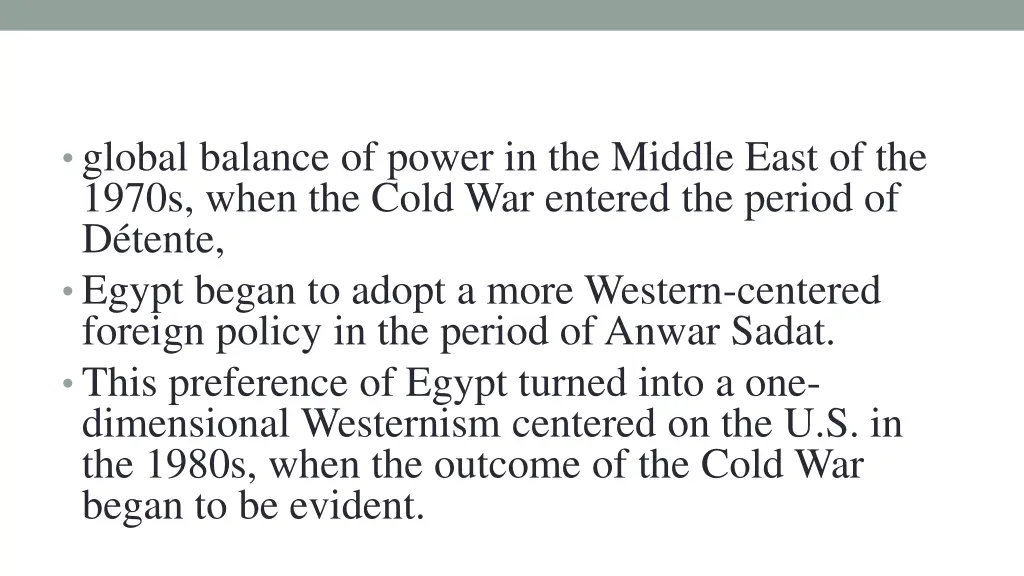 global balance of power in the middle east